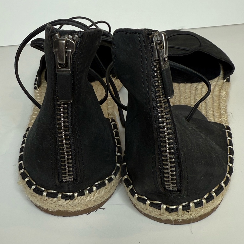 Eileen Fisher Black Espadrille Flats - Picture 6 of 9